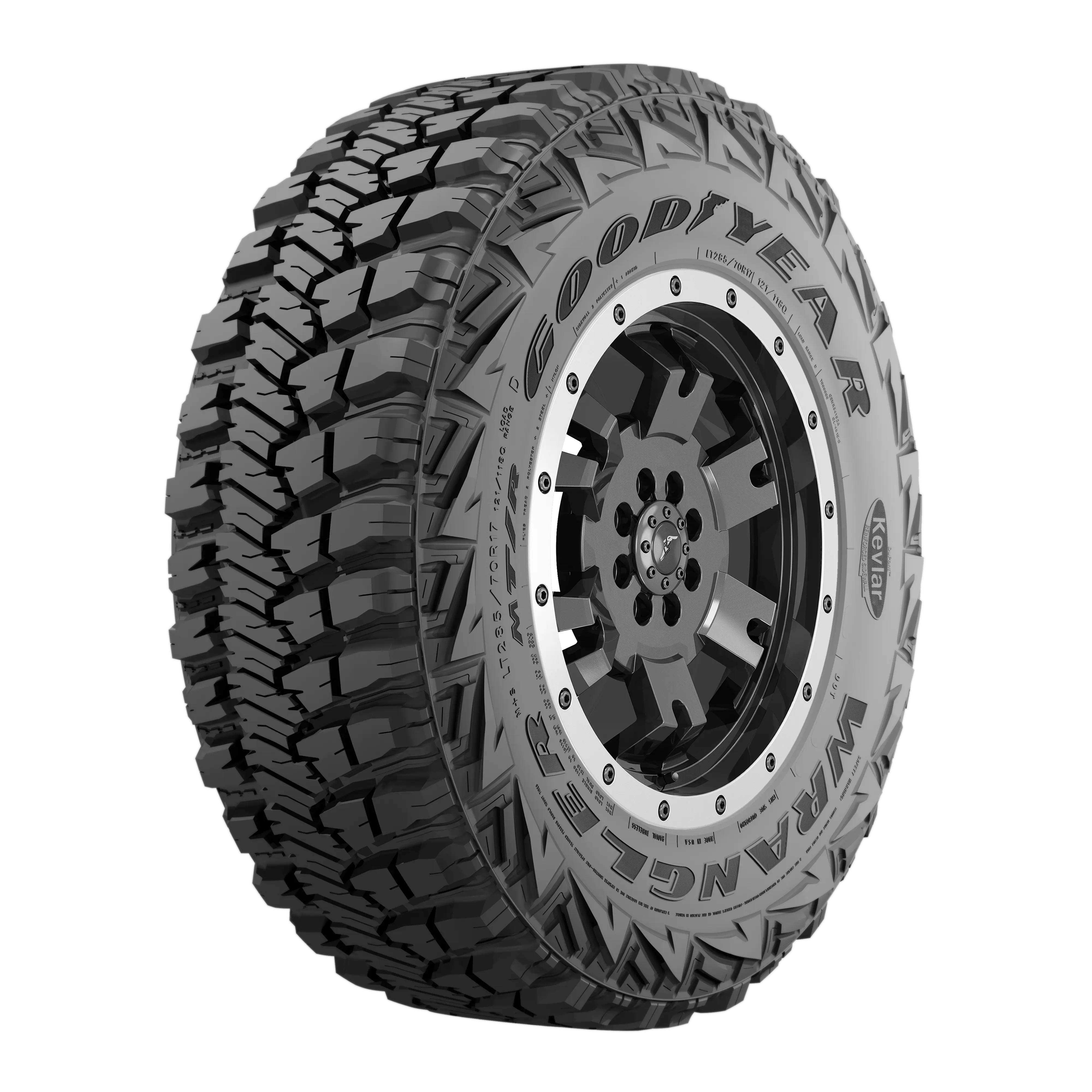 希少 GOODYEAR WRANGLER MT/R 265/75R16 スパイク